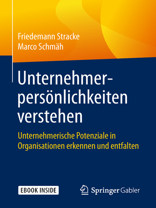 Title details for Unternehmerpersönlichkeiten verstehen by Friedemann Stracke - Available